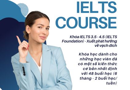 Khóa IELTS 3.5 - 4.5 (IELTS Foundation) - Xuất phát hướng về vạch đích